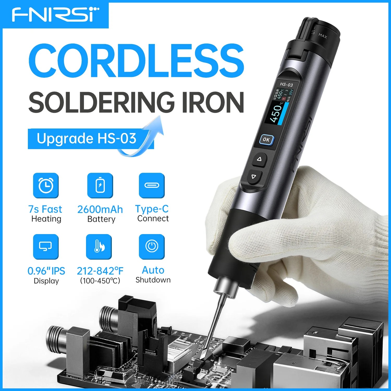 Electronics Repair Plus - HS03 Plus 100-450 ° Ferro de