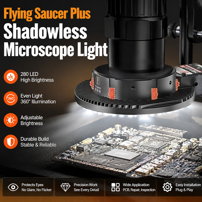 Electronics Repair Plus - Luz de Microscópio YCS Flying Saucer