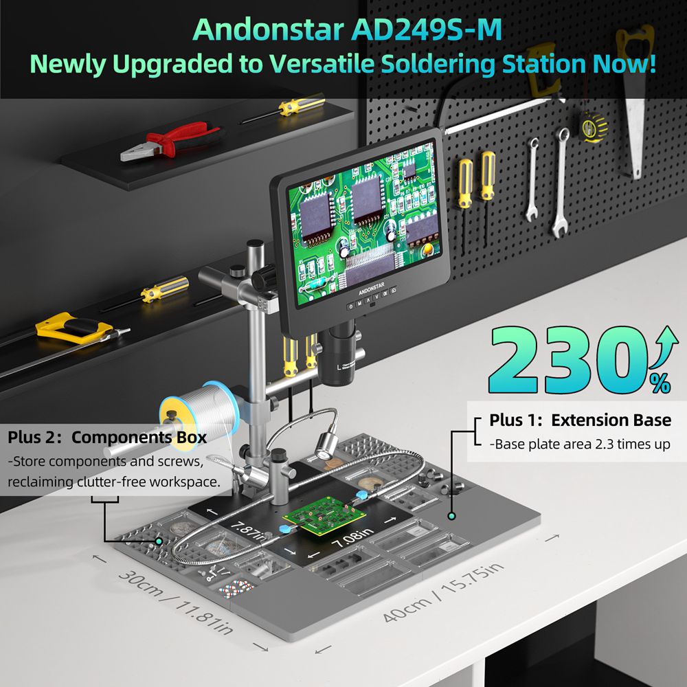 Andonstar AD249SM-Plus Trinocu - Electronics Repair Plus avaliação e preço